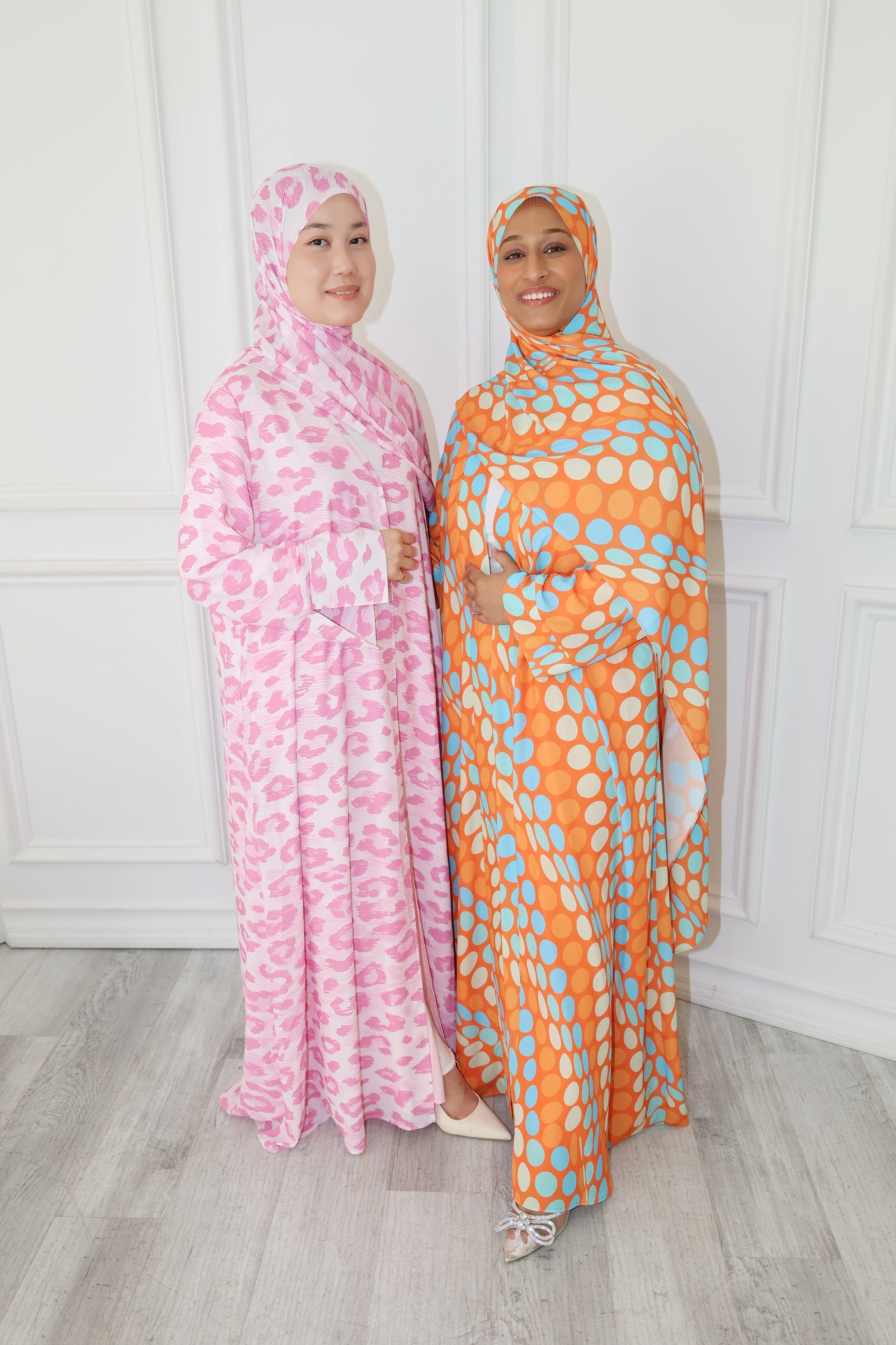 PRINTED CHIFFON ABAYA