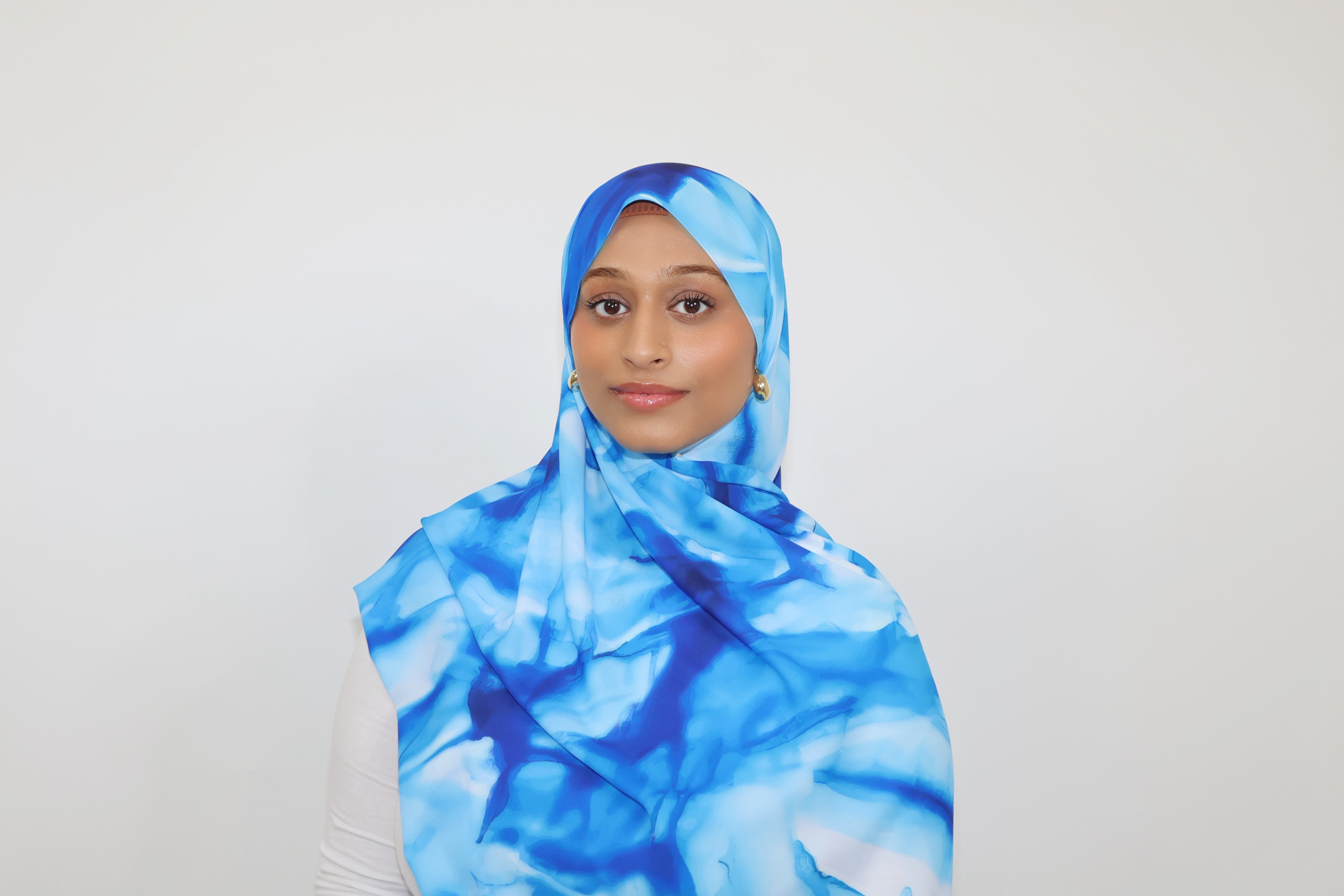 Essential Chiffon Print-Sky Blue