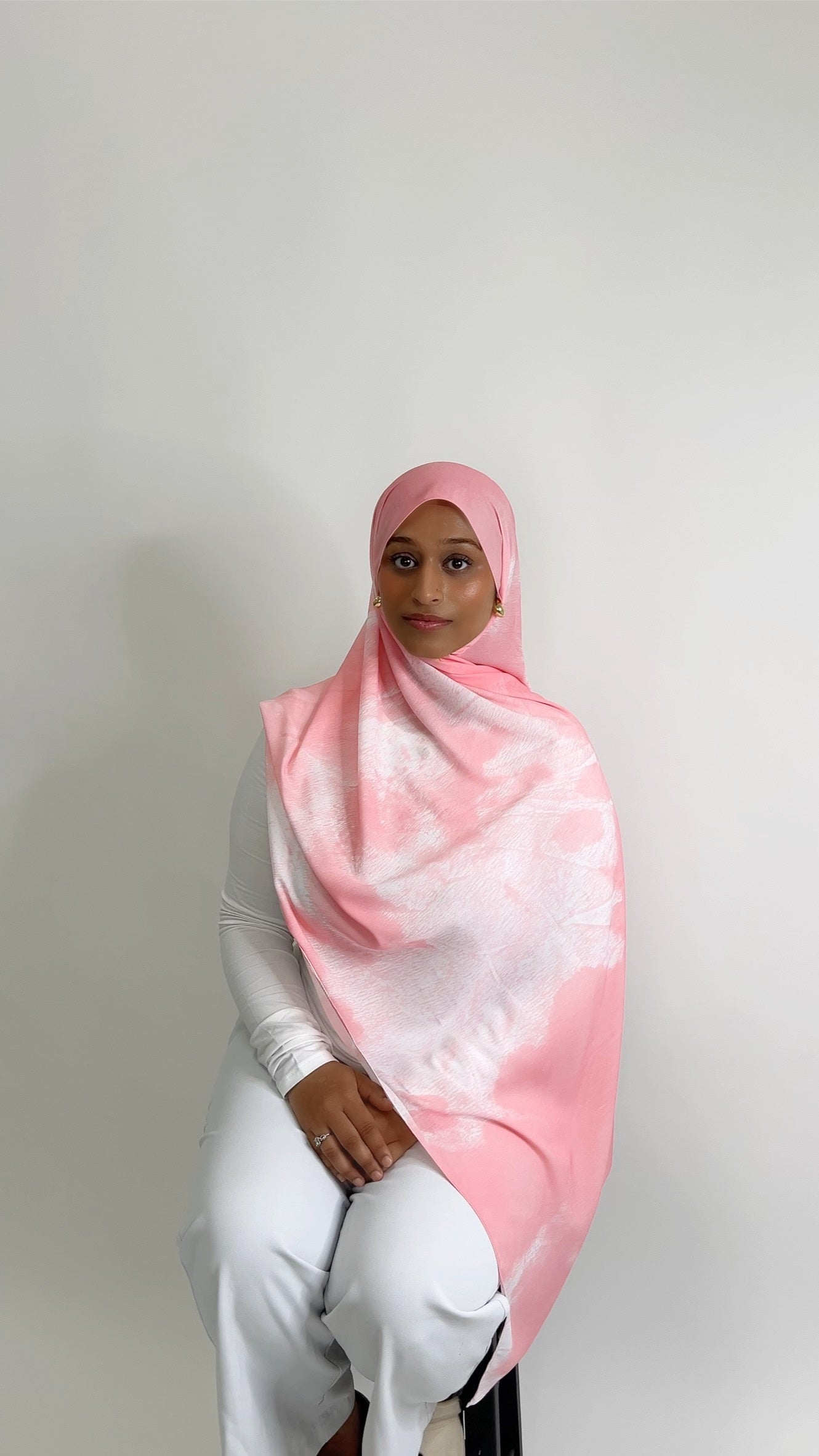 Essential Chiffon Print- Peachy Pink