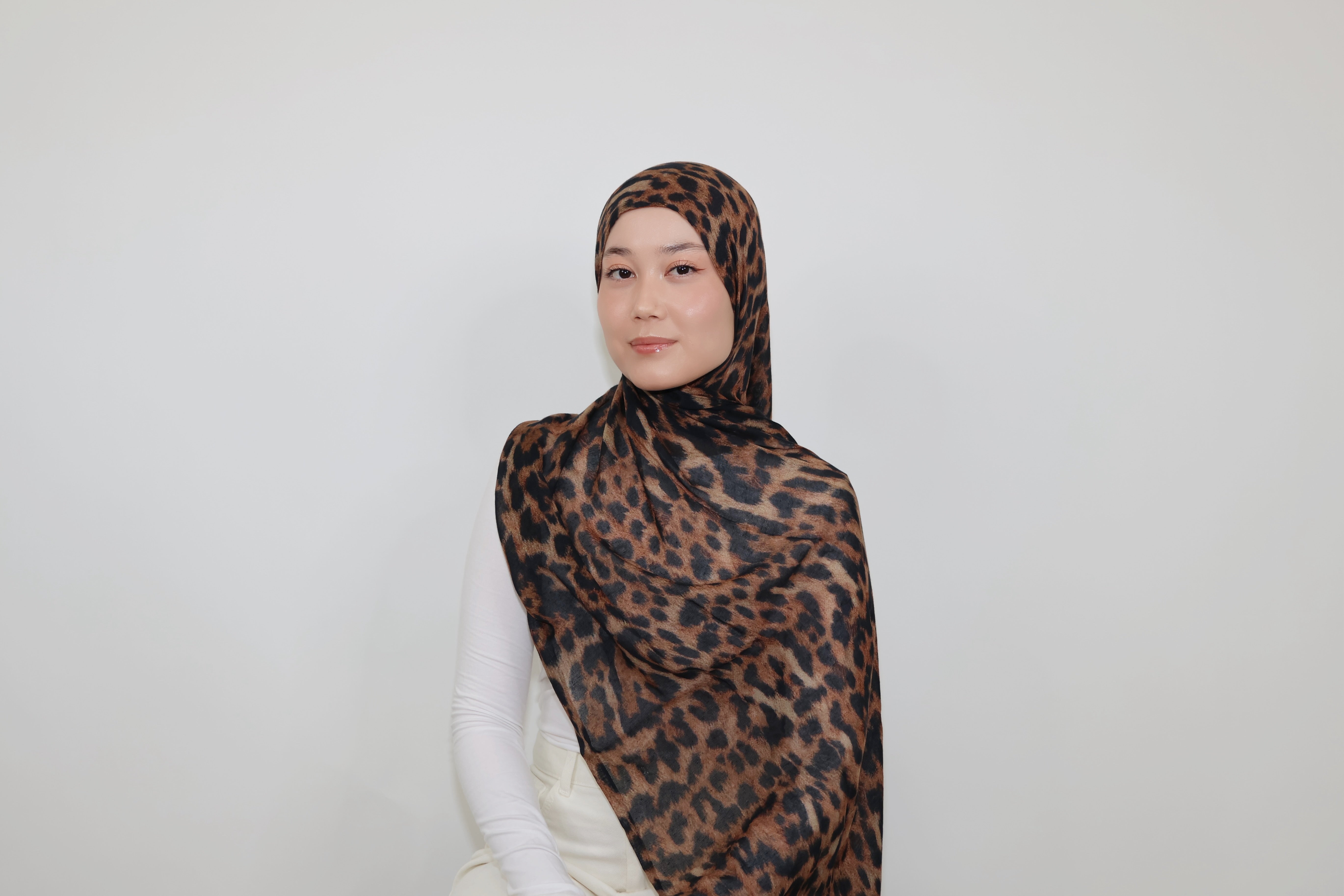 Print Modal Hijab-Leopard