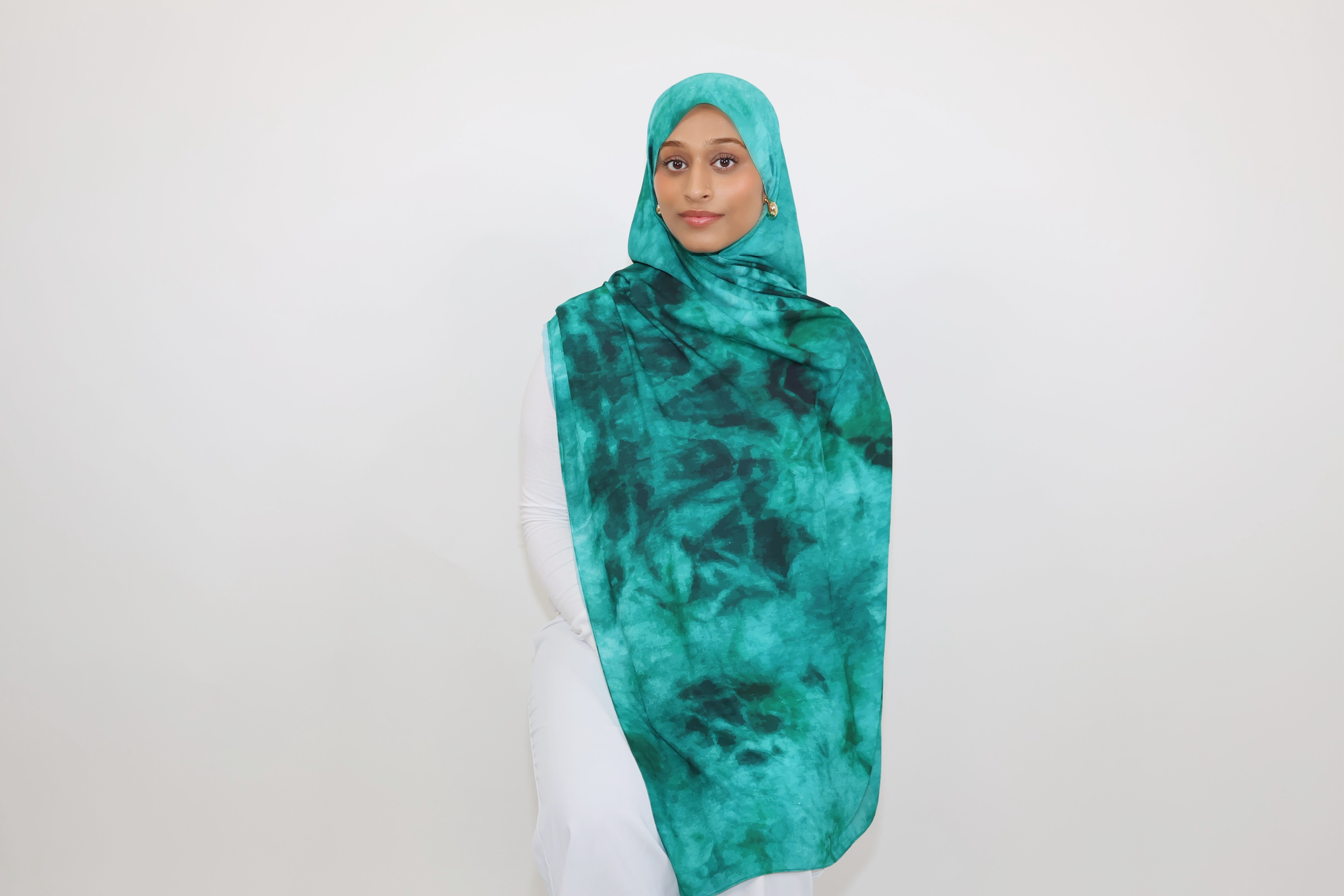 Essential Chiffon Print-Forest Green
