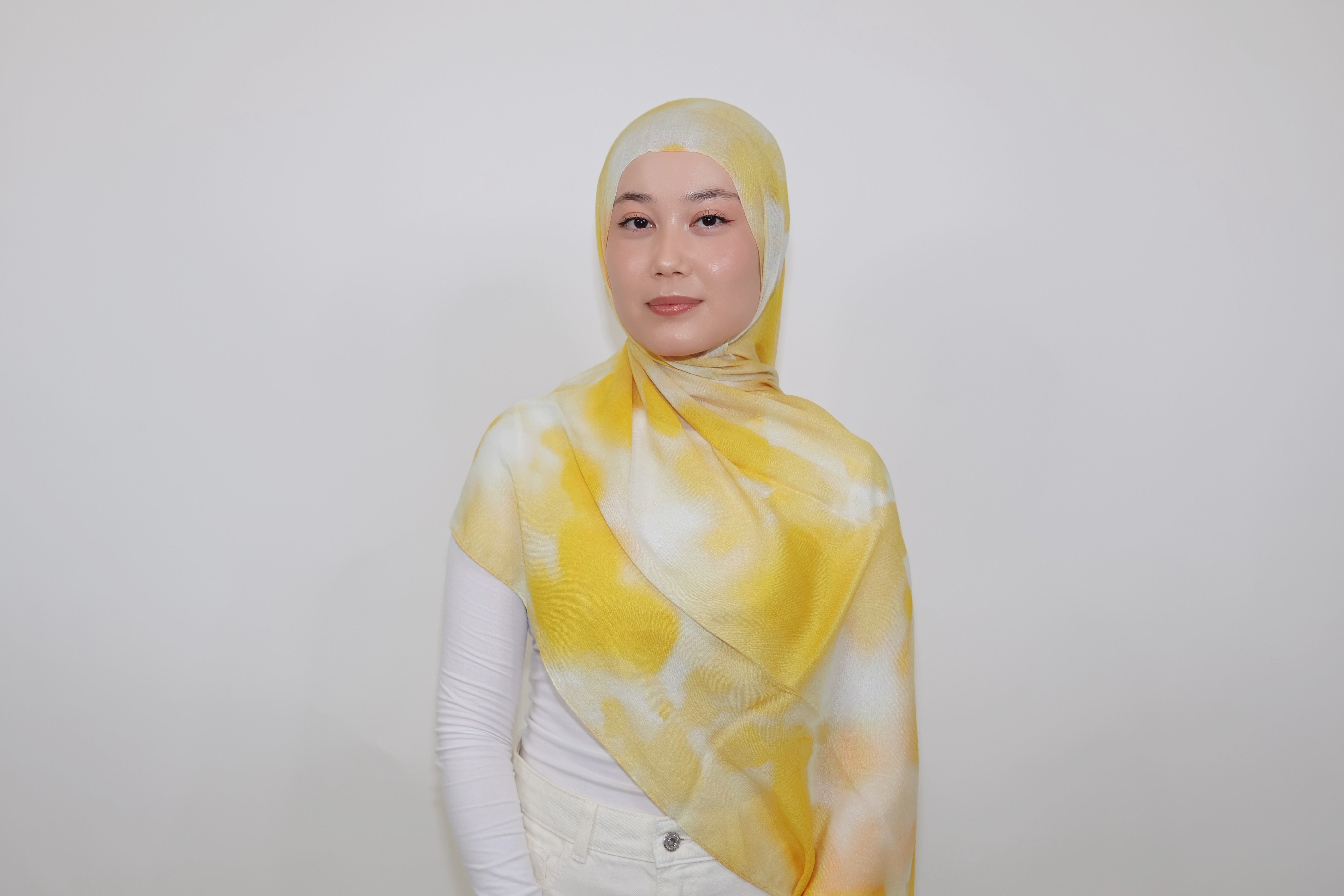 Print Modal Hijab-Pineapple
