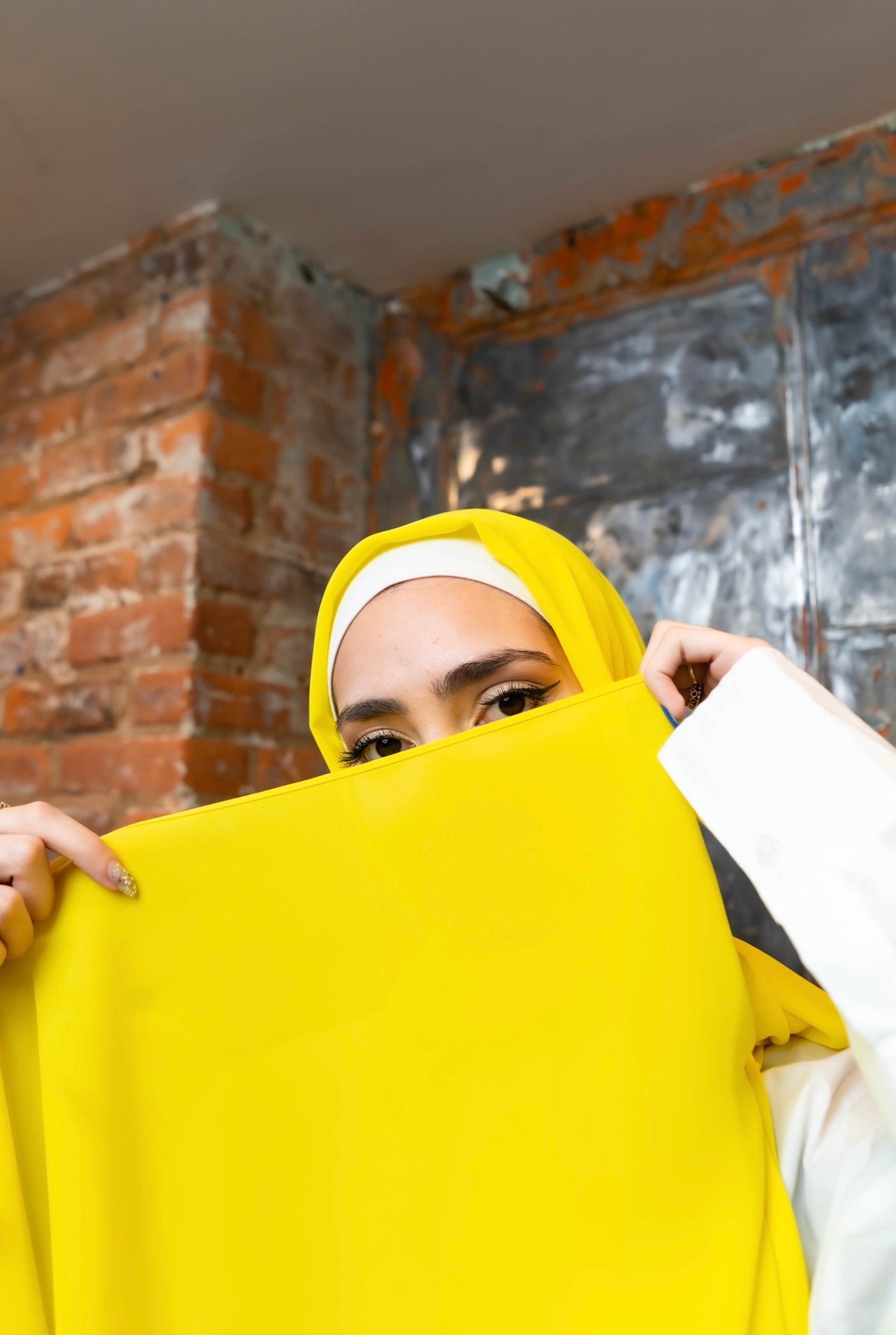 PREMIUM CHIFFON HIJAB - Cadmium Yellow - Le Luxe Collection 